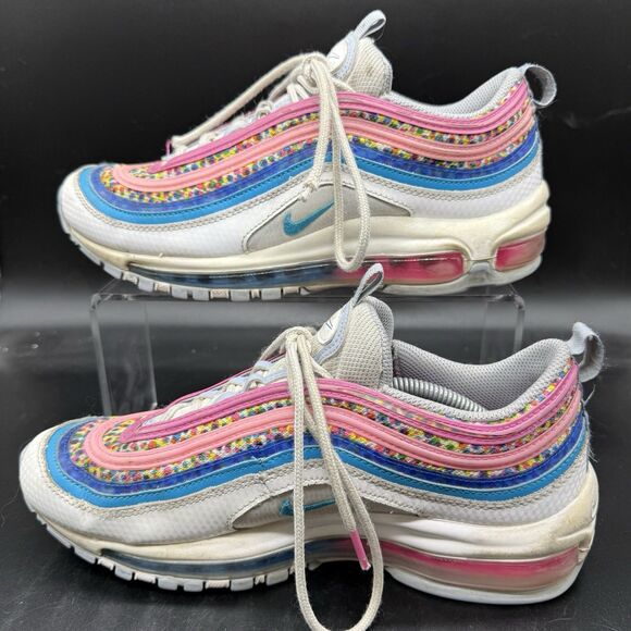 Nike Air Max 97 SE Bright Color Dots DV7550 100 Size 7Y - Picture 2 of 7